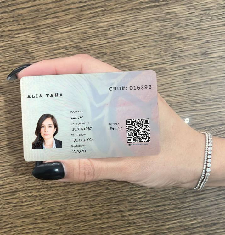 بطاقة علياء طه المزورة بطاقة علياء طه المزورة